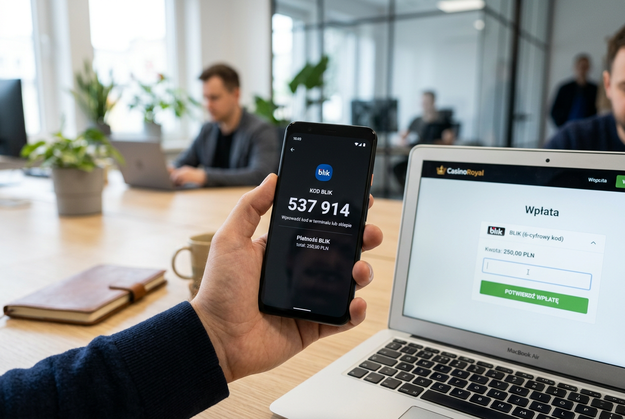 Interfejs mobilny BLIK w kasynie